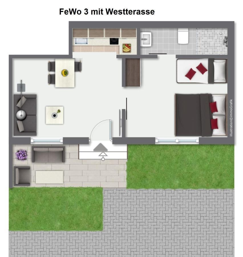 Bernsteinbaeder Zimmer Koserow Buitenkant foto